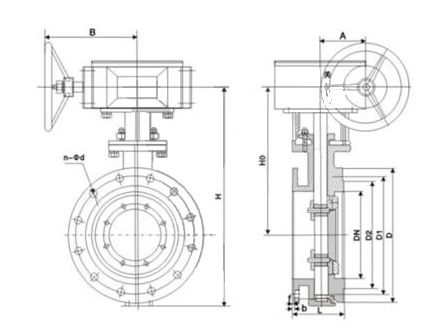 Hard Seal Triple Eccentric Butterfly Valve